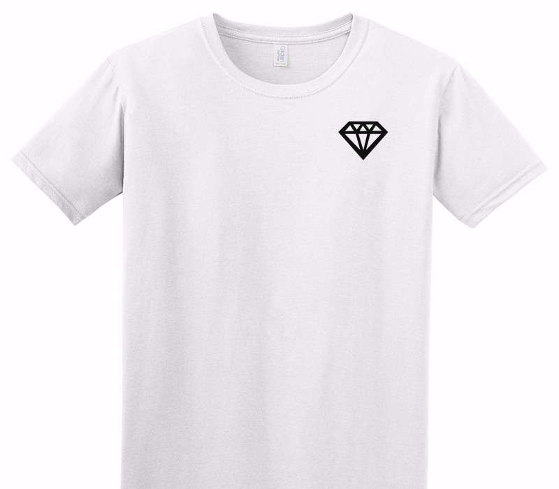 Custom Adult Soft Style 100% Cotton White T-Shirt