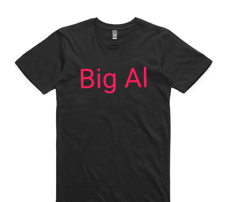 Custom AS Colour 100% Cotton Black T-Shirt
