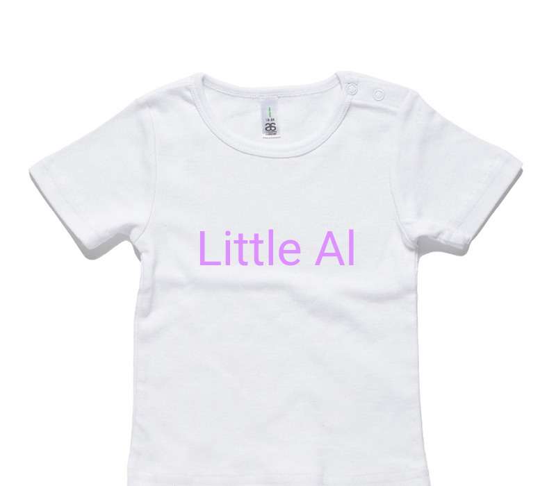 Custom AS Colour White Baby T-Shirt