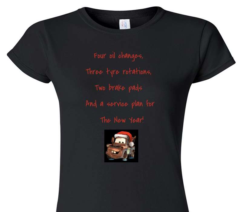 Custom Womens Soft Style 100% Cotton Black T-Shirt