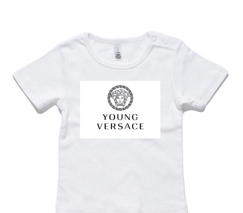 Custom AS Colour White Baby T-Shirt