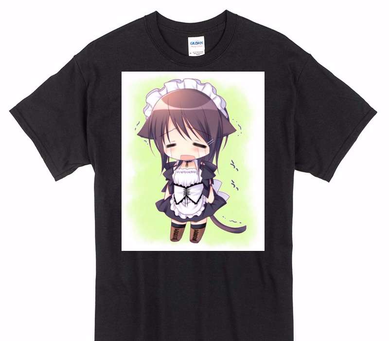 Custom Gildan 100% Cotton Black T-Shirt