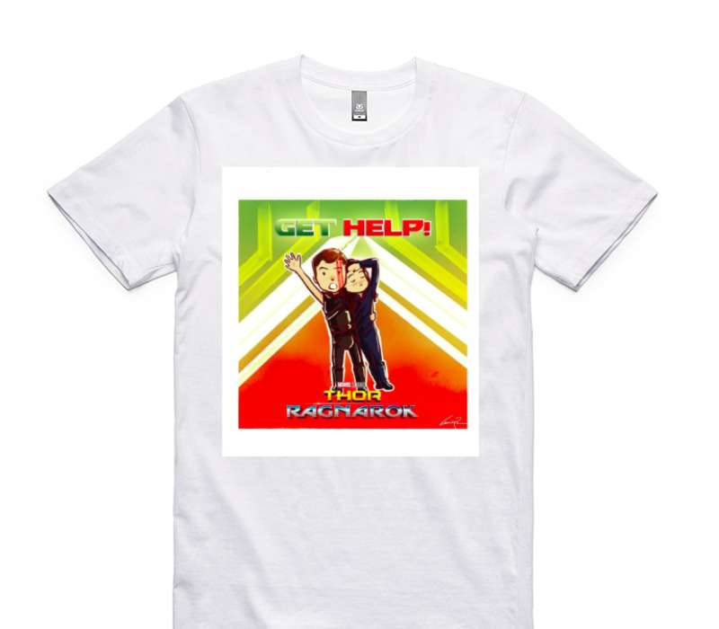 Custom AS Colour 100% Cotton White T-Shirt