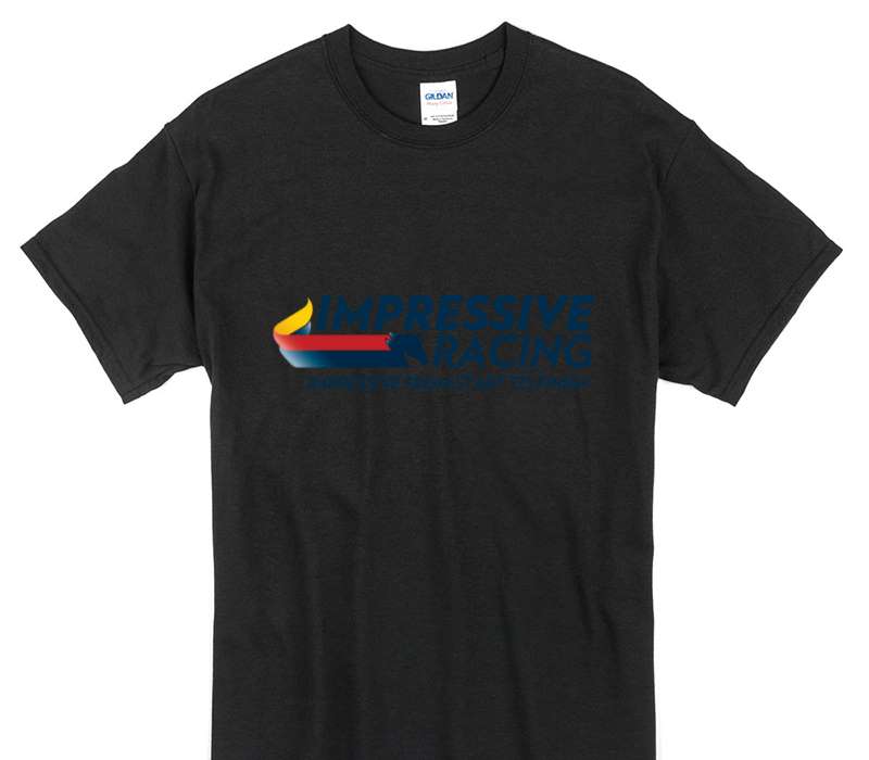 Custom Gildan 100% Cotton Black T-Shirt