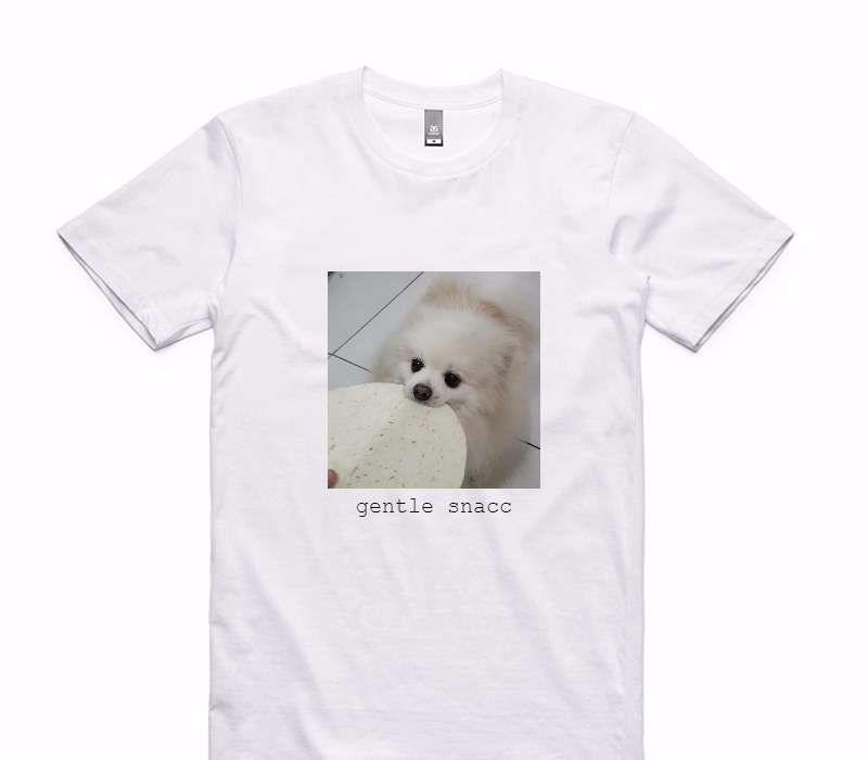 Custom AS Colour 100% Cotton White T-Shirt