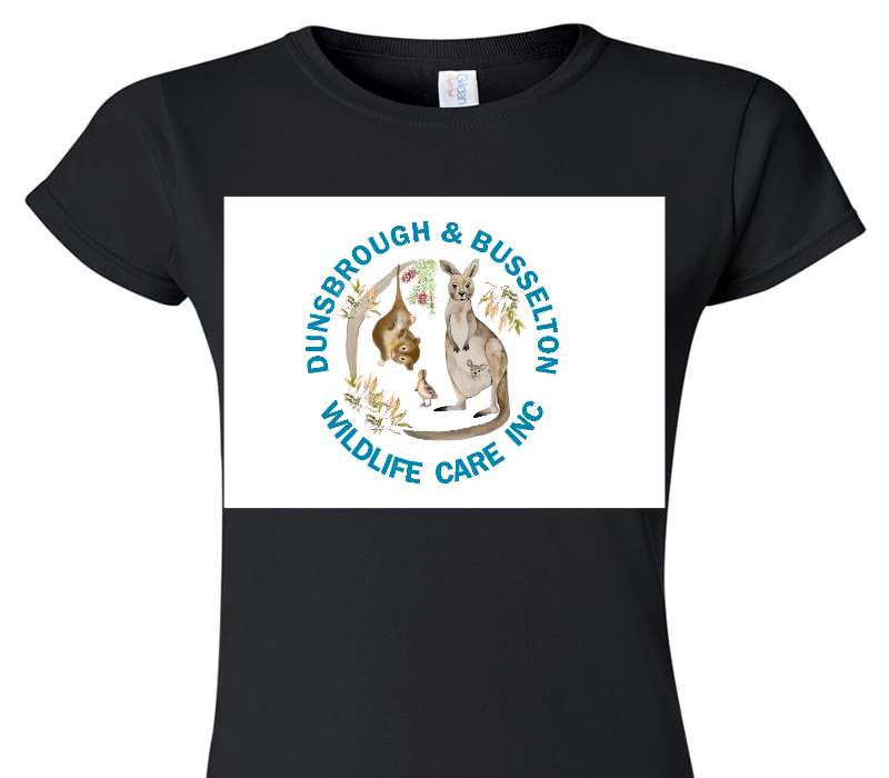 Custom Womens Soft Style 100% Cotton Black T-Shirt