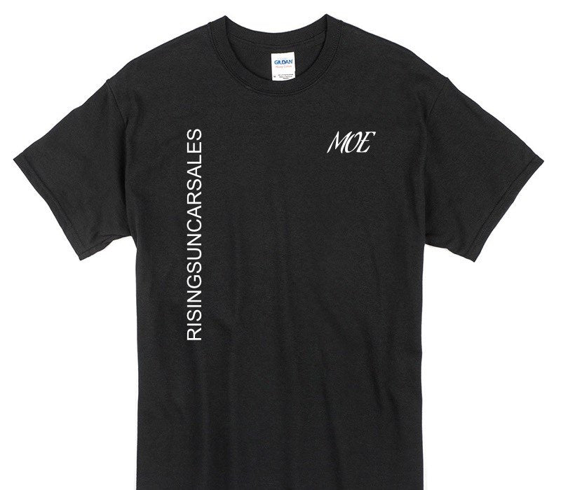 Custom Gildan 100% Cotton Black T-Shirt