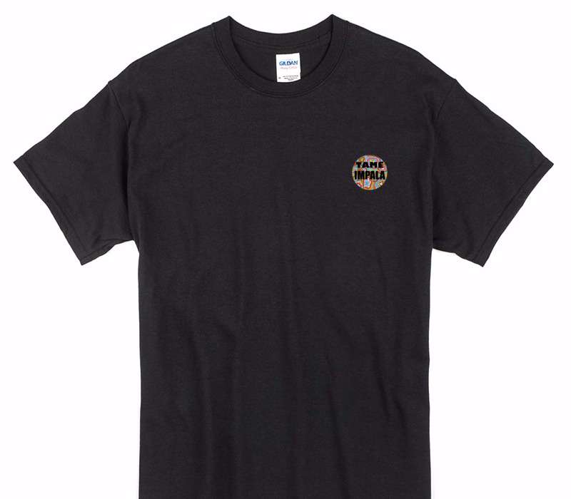 Custom Gildan 100% Cotton Black T-Shirt
