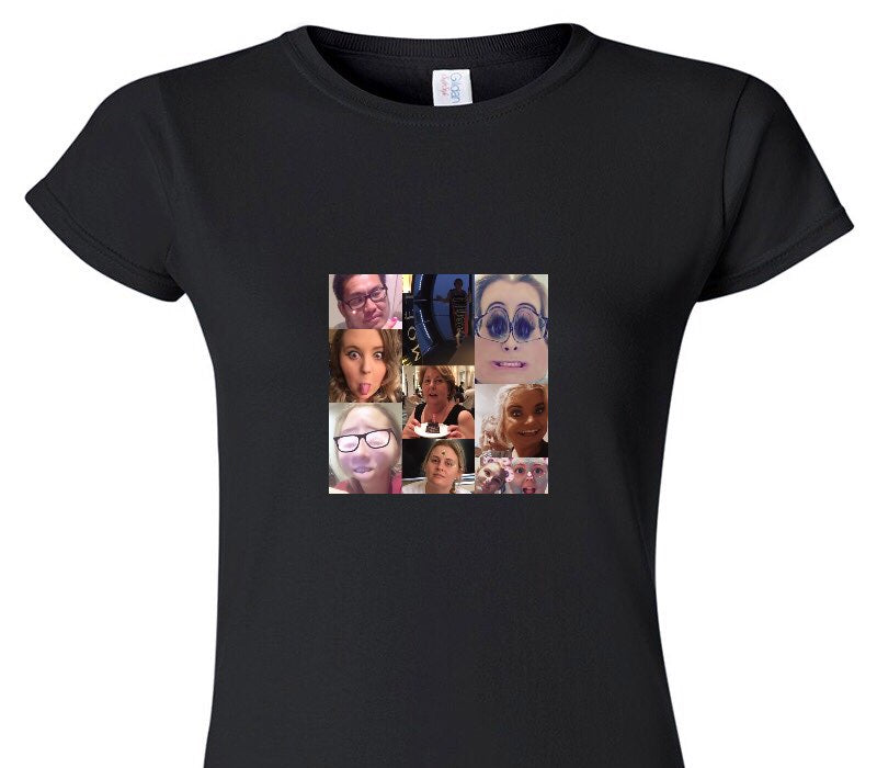 Custom Womens Soft Style 100% Cotton Black T-Shirt