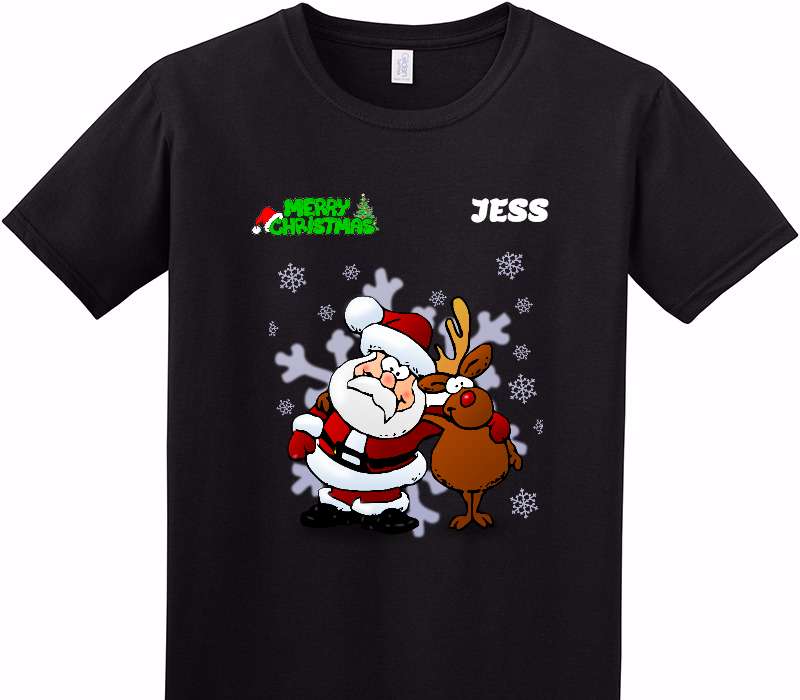 Custom Adult Soft Style 100% Cotton Black T-Shirt