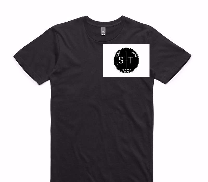 Custom AS Colour 100% Cotton Black T-Shirt