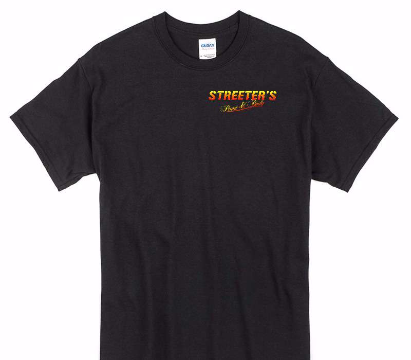 Custom Gildan 100% Cotton Black T-Shirt