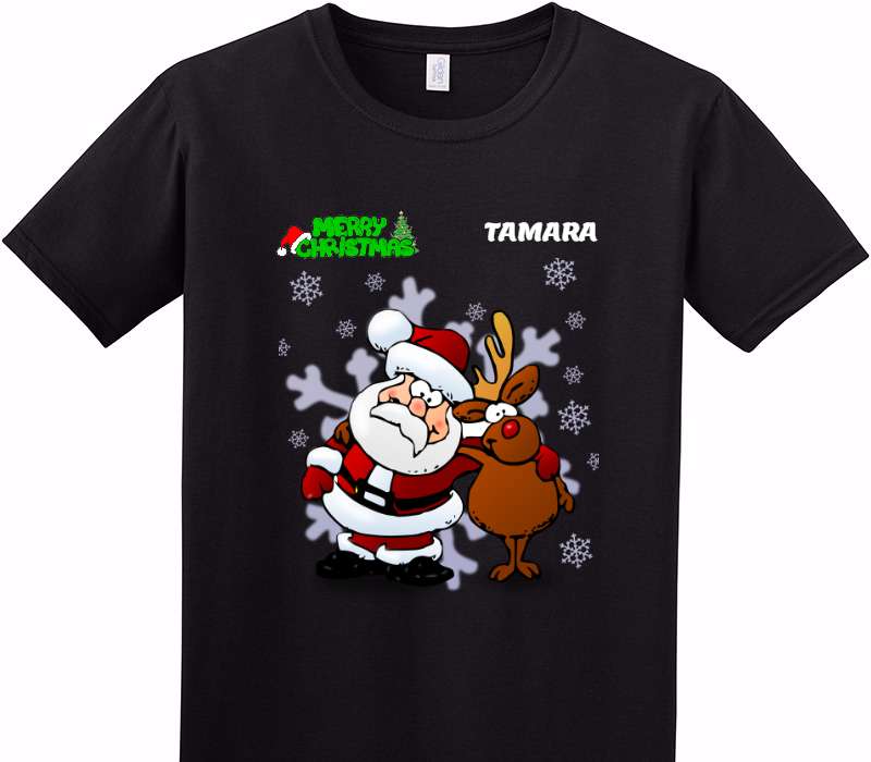Custom Adult Soft Style 100% Cotton Black T-Shirt