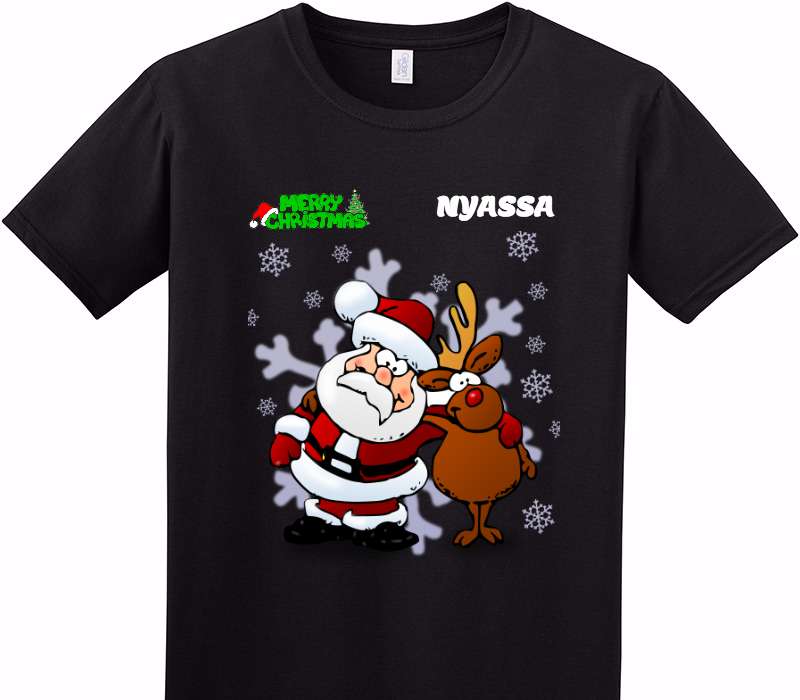 Custom Adult Soft Style 100% Cotton Black T-Shirt