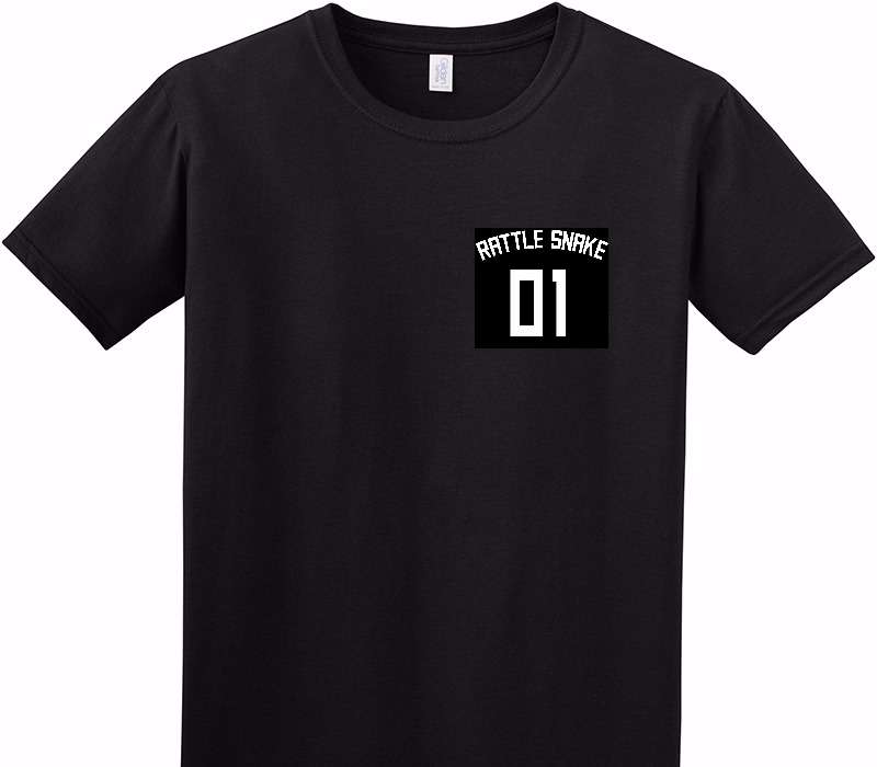 Custom Adult Soft Style 100% Cotton Black T-Shirt