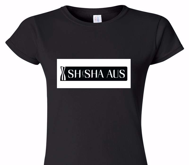 Custom Womens Soft Style 100% Cotton Black T-Shirt