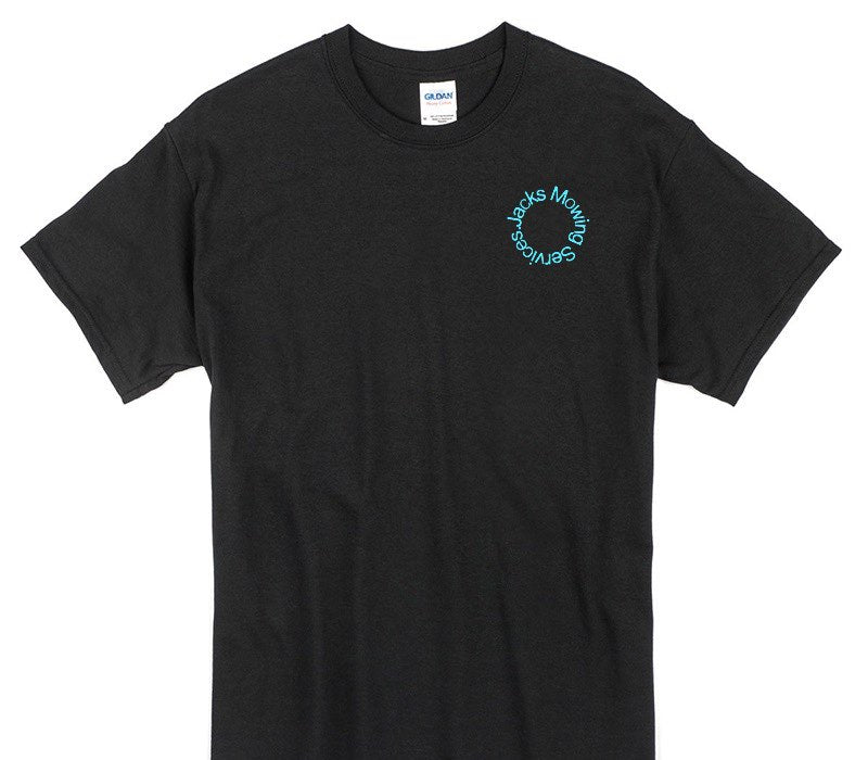 Custom Gildan 100% Cotton Black T-Shirt
