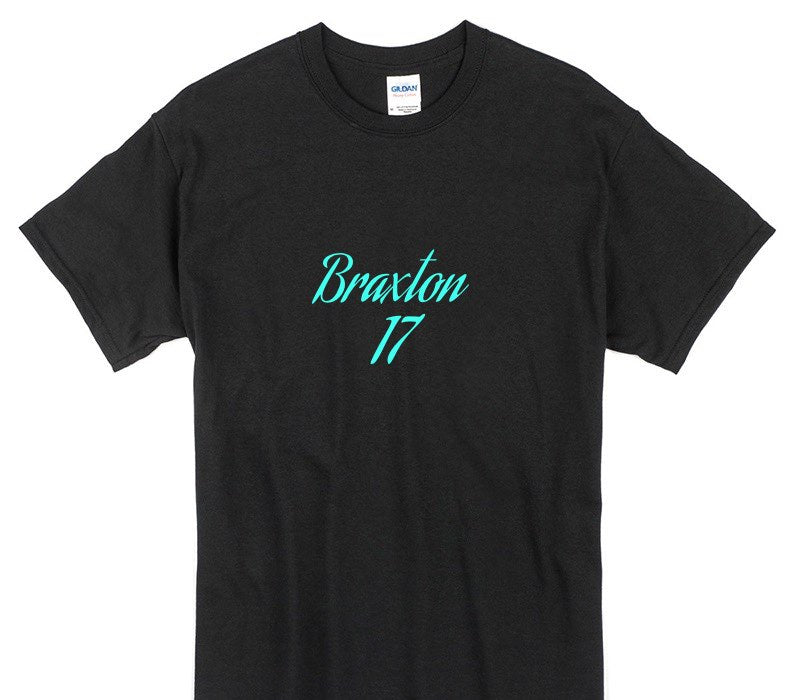 Custom Gildan 100% Cotton Black T-Shirt