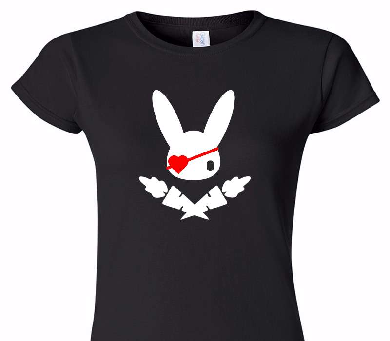Custom Womens Soft Style 100% Cotton Black T-Shirt