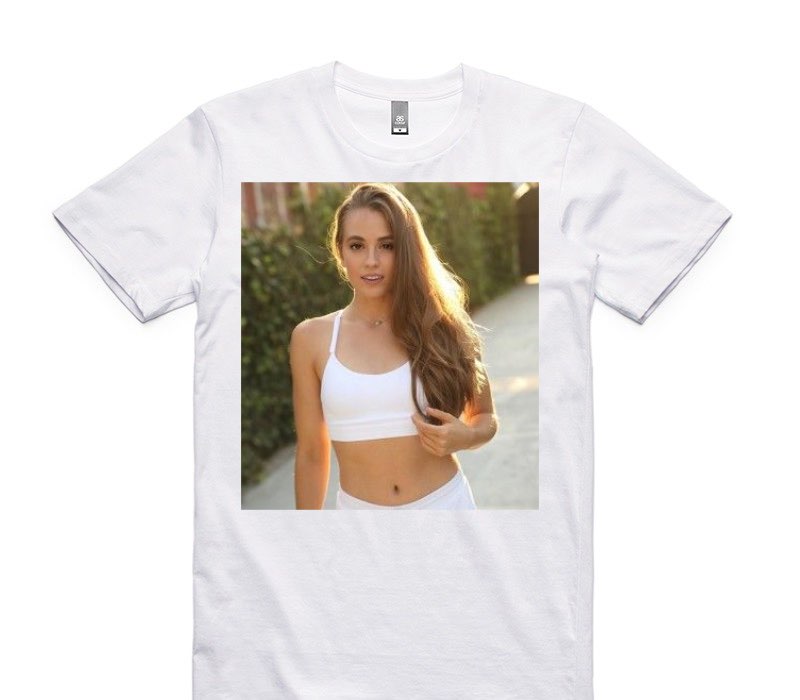Custom AS Colour 100% Cotton White T-Shirt