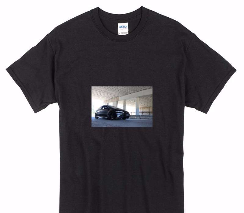 Custom Gildan 100% Cotton Black T-Shirt