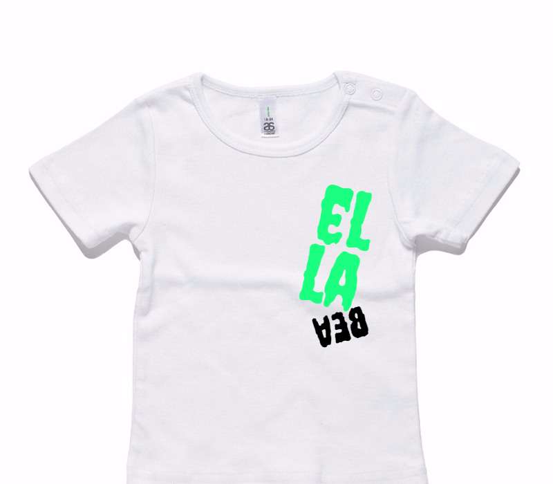 Custom AS Colour White Baby T-Shirt