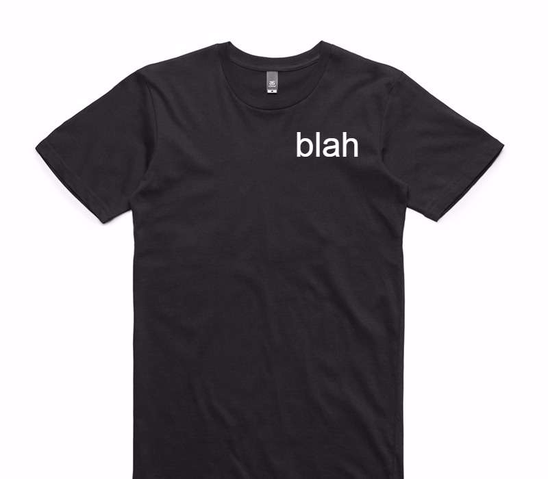 Custom AS Colour 100% Cotton Black T-Shirt