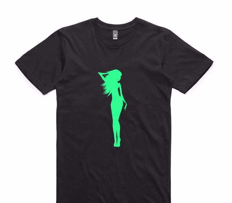Custom AS Colour 100% Cotton Black T-Shirt