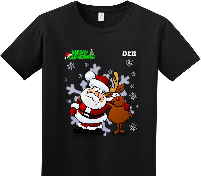 Custom Adult Soft Style 100% Cotton Black T-Shirt
