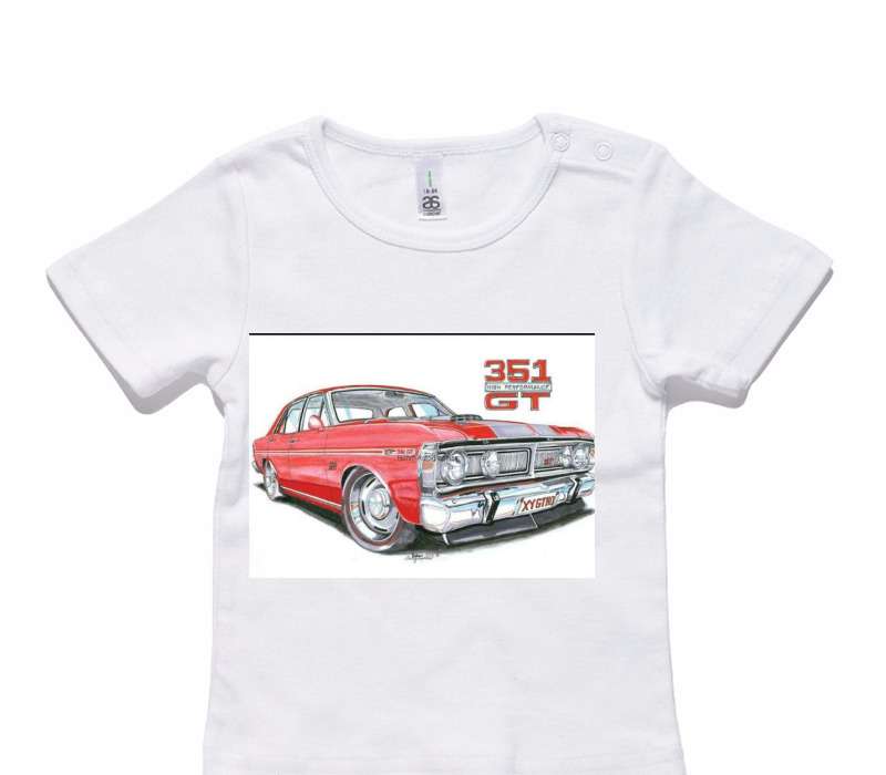 Custom AS Colour White Baby T-Shirt