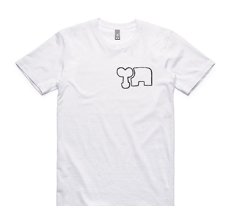 Custom AS Colour 100% Cotton White T-Shirt