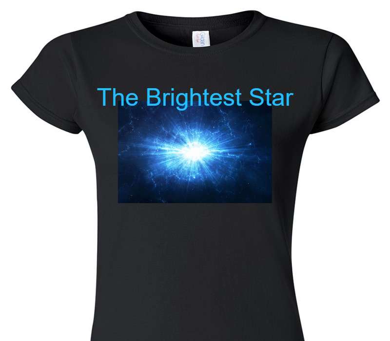 Custom Womens Soft Style 100% Cotton Black T-Shirt