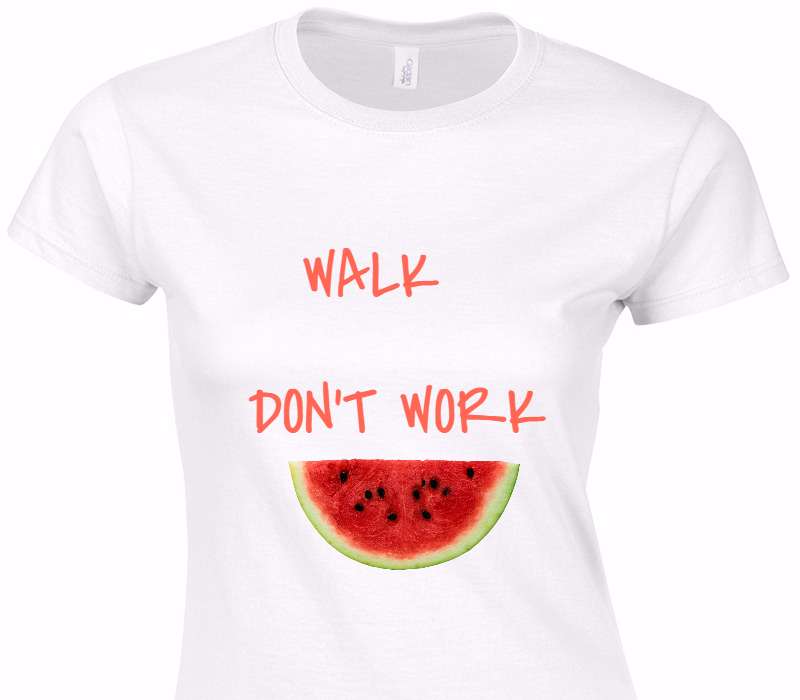 Custom Womens Soft Style 100% Cotton White T-Shirt
