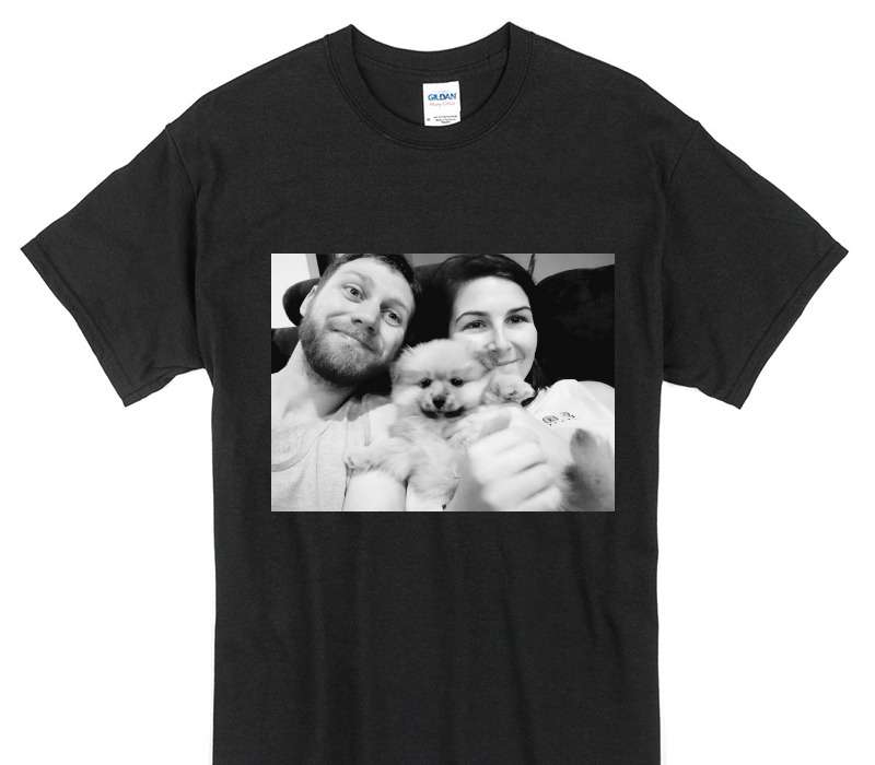 Custom Gildan 100% Cotton Black T-Shirt