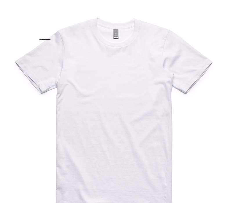 Custom AS Colour 100% Cotton White T-Shirt