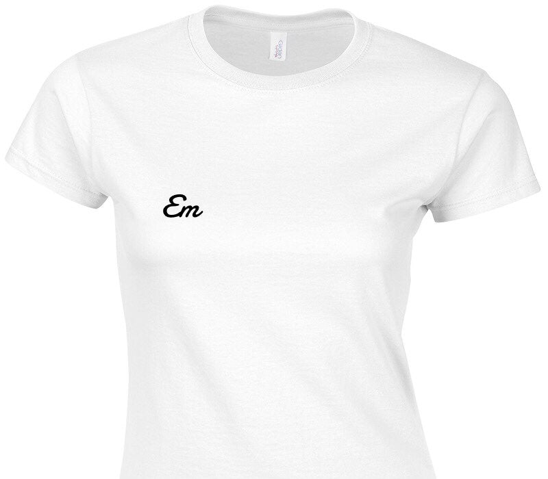 Custom Womens Soft Style 100% Cotton White T-Shirt