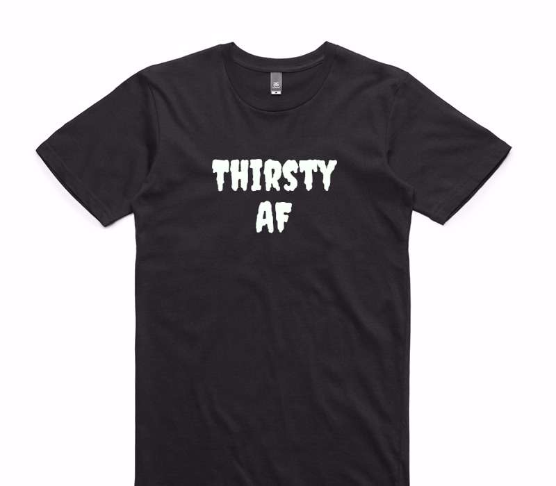 Custom AS Colour 100% Cotton Black T-Shirt