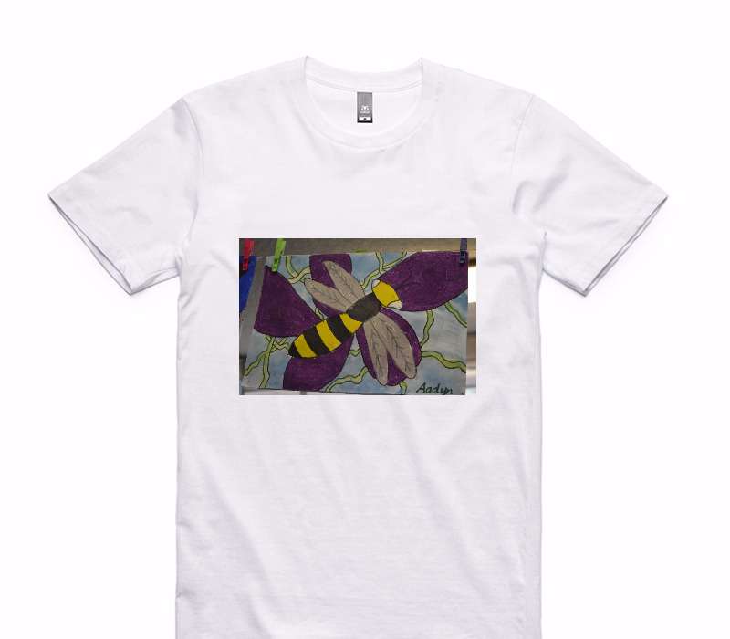 Custom AS Colour 100% Cotton White T-Shirt