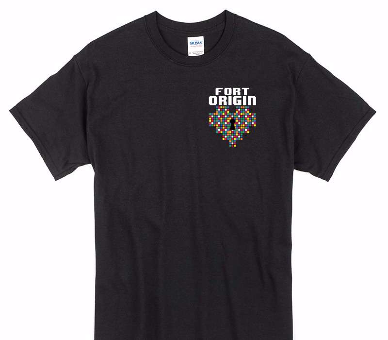 Custom Gildan 100% Cotton Black T-Shirt