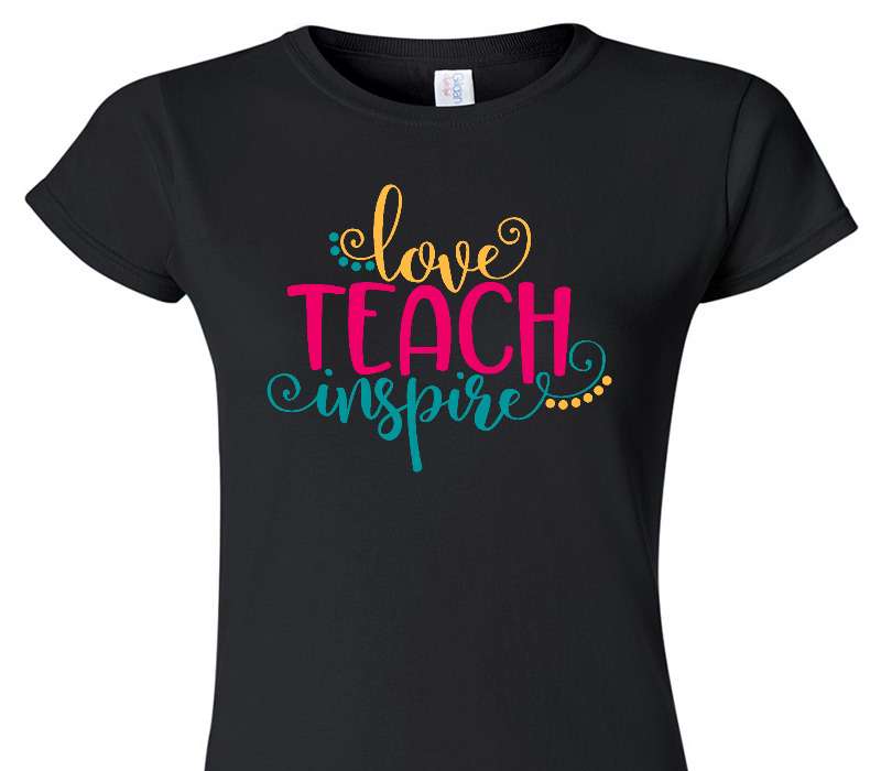 Custom Womens Soft Style 100% Cotton Black T-Shirt