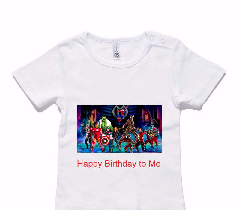 Custom AS Colour White Baby T-Shirt