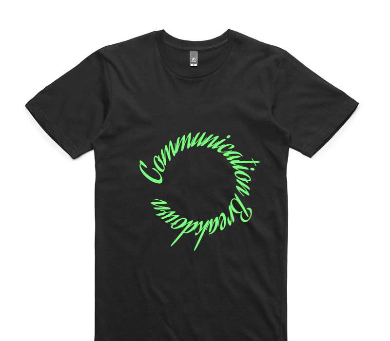 Custom AS Colour 100% Cotton Black T-Shirt