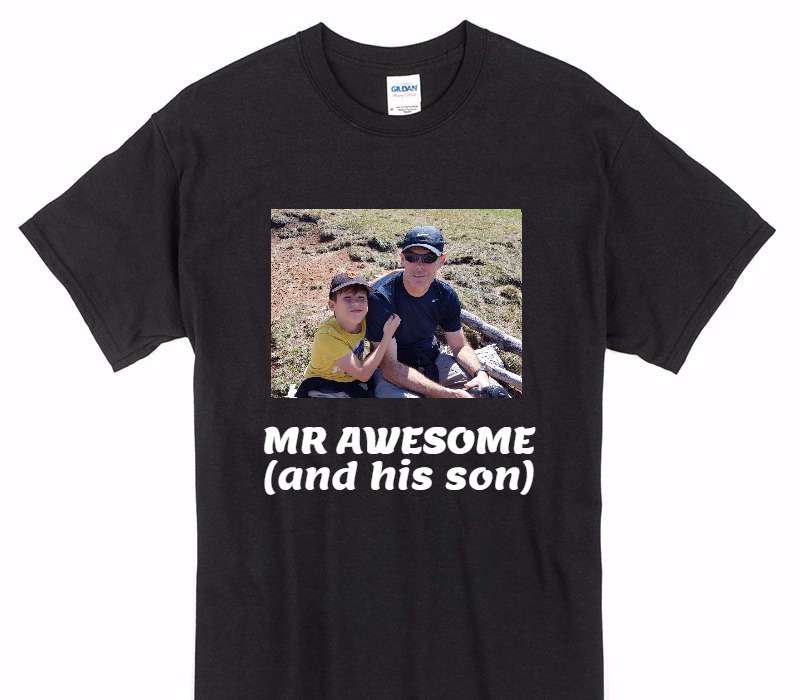 Custom Gildan 100% Cotton Black T-Shirt