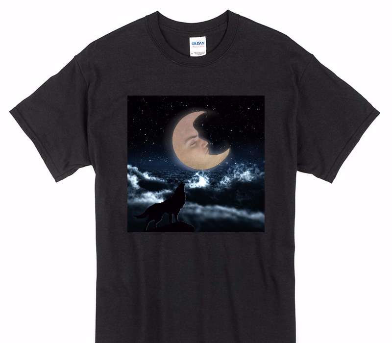Custom Gildan 100% Cotton Black T-Shirt