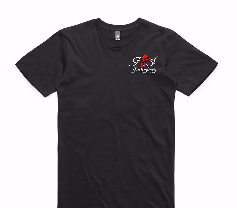 Custom AS Colour 100% Cotton Black T-Shirt