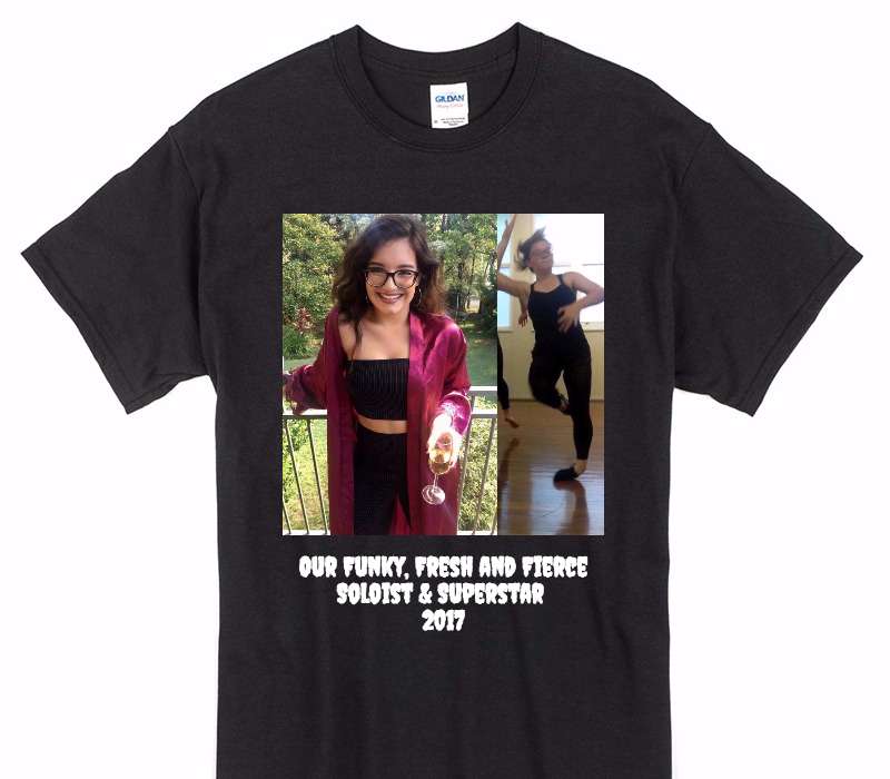 Custom Gildan 100% Cotton Black T-Shirt