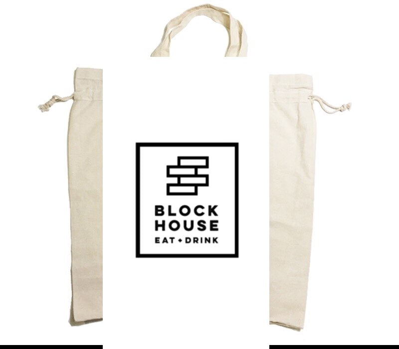 Custom Drawstring Tote Bag Cotton Calico