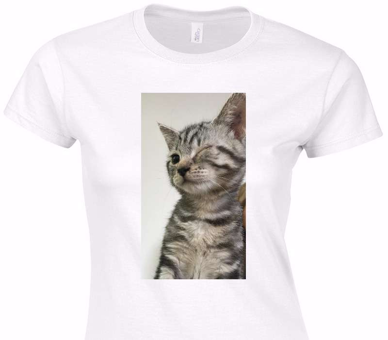 Custom Womens Soft Style 100% Cotton White T-Shirt