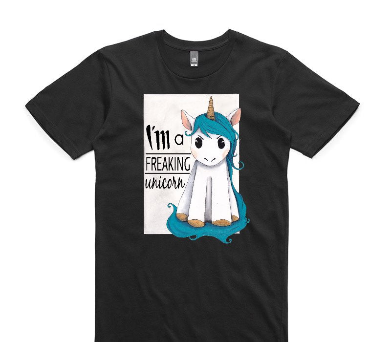 Custom AS Colour 100% Cotton Black T-Shirt