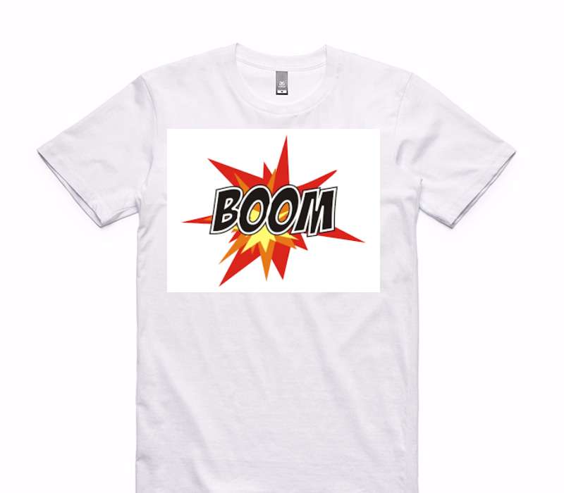 Custom AS Colour 100% Cotton White T-Shirt